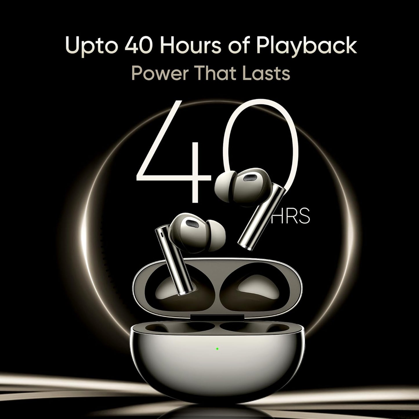 Max34A in Ear Wireless Buds Air 6 Pro with Dual Drivers(11Mm+6Mmtweeter),40 Hrs Play Time