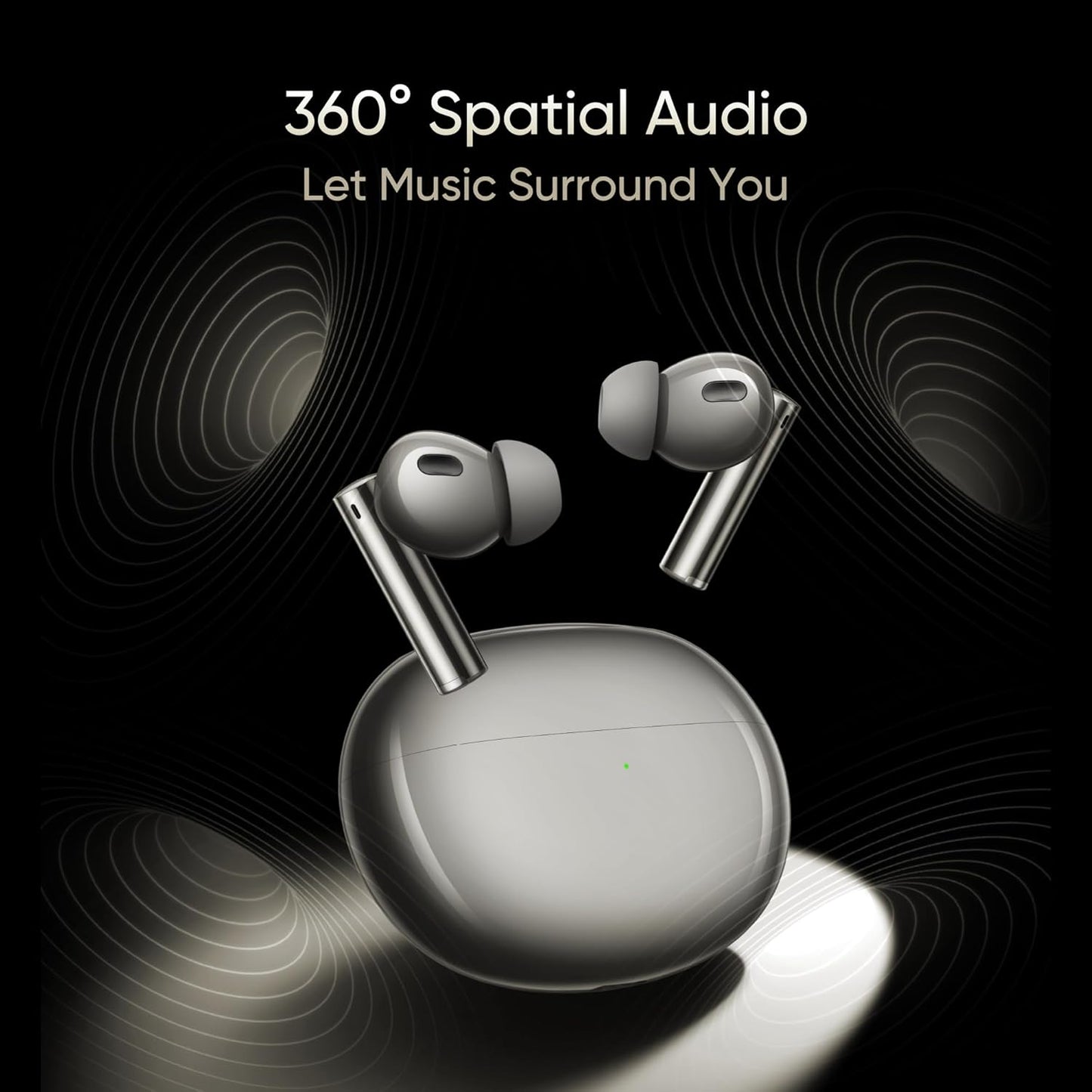 Max34A in Ear Wireless Buds Air 6 Pro with Dual Drivers(11Mm+6Mmtweeter),40 Hrs Play Time